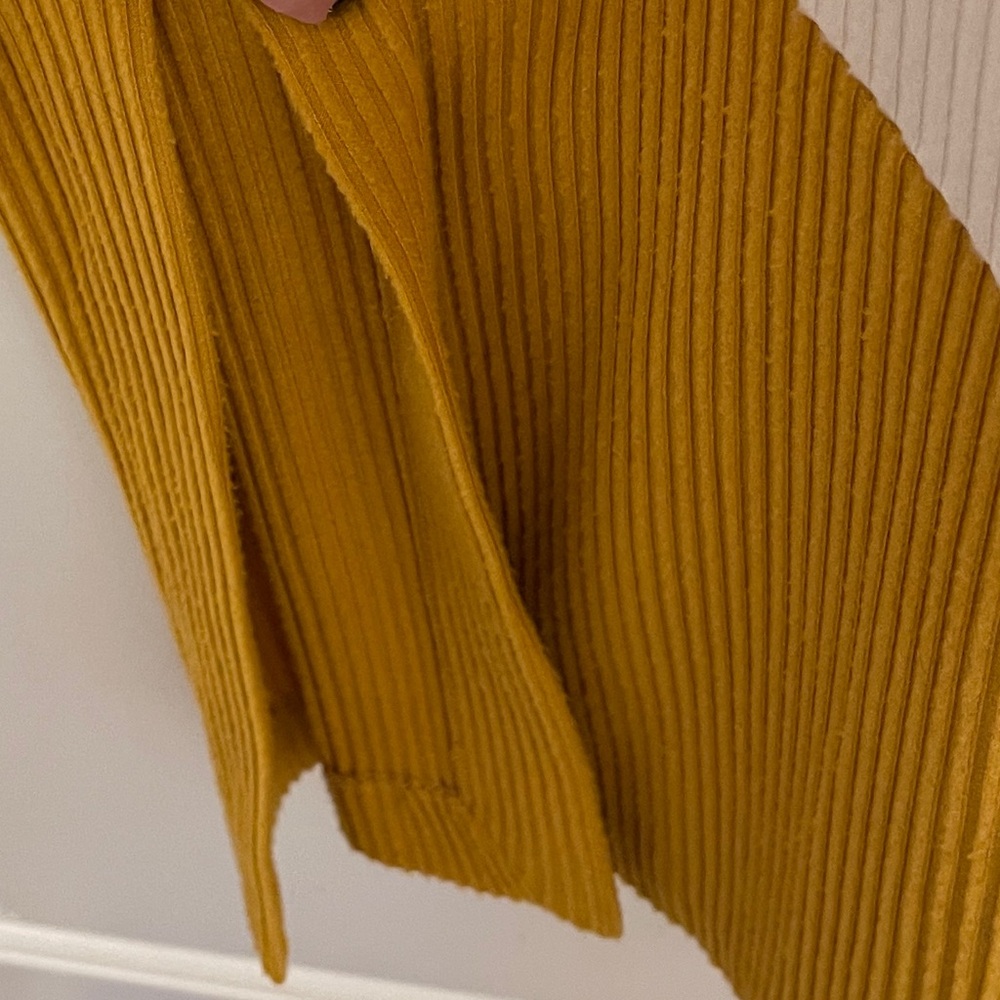 Anthropologie Hutch Lena Colorblocked Knit Midi Dress Black Gold Petite Small - Picture 3 of 13